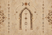Moroccan Arch Wallpaper Celestial Geometric Wall Mural design