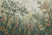Blossoming Branches Wallpaper Muted Green Chinoiserie Wall Mural design