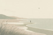 Coastal Landscape Wallpaper Beach Removable Shoreline Wall Decor design