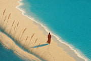 Coastal Landscape Wallpaper Beach Ocean Wall Mural design