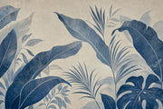 Tropical Leaves Wallpaper Grunge Texture Wall Mural design