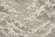 Vintage Cloudscape Wallpaper Gray Sky Wall Mural design