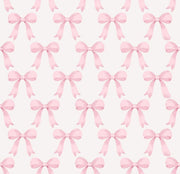 Pink Bow Wallpaper Watercolor Ribbon Pattern design