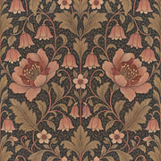 Bell Flower Vine Wallpaper Dark Floral Botanical Pattern design