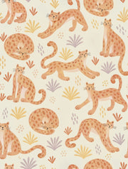 Leopard Wallpaper Watercolor Safari Pattern design