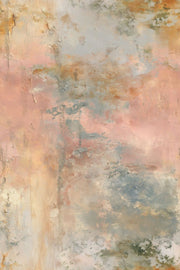 Fresco Wall Wallpaper Distressed Plaster Texture In Blush Pink And Cream design