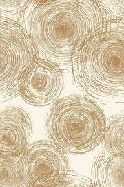 Tree Rings Wallpaper Concentric Circles Cream And Brown Linework design