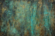 Aged Plaster Texture Wallpaper Muted Green Industrial Wall Mural design