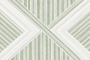 Sage Green Diagonal Stripes Wallpaper Modern Geometric Wall Mural design