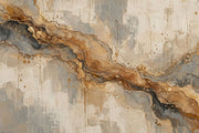 Wavy Marble Veins Wallpaper Gold Line Concrete Texture Wall Mural design
