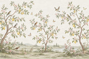 Lemon Trees Wallpaper Vintage Chinoiserie Wall Mural design