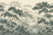 Misty Forest Wallpaper Chinoiserie Landscape Wall Mural design