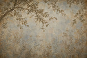 Vintage Botanical Branches Wallpaper Sepia Garden Wall Mural design