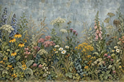 Meadow Flowers Wallpaper Vintage Botanical Wall Mural design