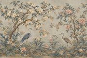 Herons And Peonies Wallpaper Chinoiserie Garden Wall Mural design