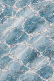 Blue Marble Wallpaper White Veining Cool Toned Stone Texture design
