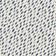 Leaf Brushstroke Wallpaper Indigo Blue Abstract Pattern design