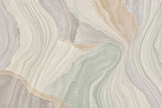 Flowing Marble Veins Wallpaper Neutral Stone Texture Wall Mural design