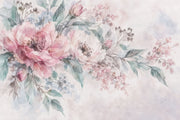 Blush Pink Watercolor Roses Wallpaper Romantic Botanical Wall Mural design