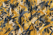 Spiral Rose Brushstrokes Wallpaper Grunge Texture Wall Mural design