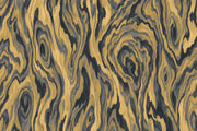 Gold Wood Grain Wallpaper Charcoal Veined Wall Mural design