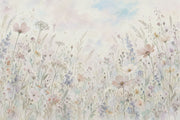 Pastel Wildflowers Wallpaper Watercolor Floral Wall Mural design