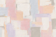 Pastel Geometric Blocks Wallpaper Textured Brushstrokes Wall Mural design