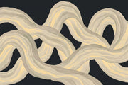 Interlacing Ribbons Wallpaper Dark Background Wall Mural design
