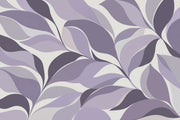 Abstract Layered Leaves Wallpaper Purple Botanical Wall Mural design