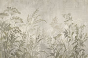 Wildflower Stems Wallpaper Neutral Geometric Wall Mural design