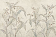 Delicate Wildflower Stems Wallpaper Watercolor Botanical Wall Mural design