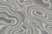 Layered Contour Lines Wallpaper Gray Textured Wall Mural design