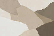 Layered Torn Paper Texture Wallpaper Neutral Beige Wall Mural design