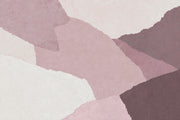 Layered Pink Paper Collage Wallpaper Textured Abstract Wall Mural design