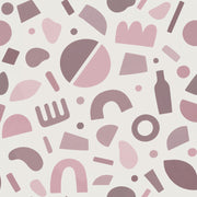 Pastel Arches And Circles Wallpaper Mauve Pink Geometric design