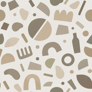 Neutral Arches And Circles Wallpaper Beige Ivory Abstract Geometric design