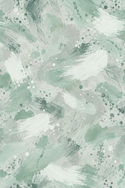 Sage Leaf Sketches Wallpaper Watercolor Brush Strokes design