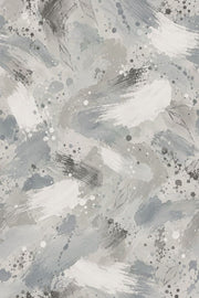 Gray Watercolor Brushstrokes Wallpaper Neutral Paint Splatter design