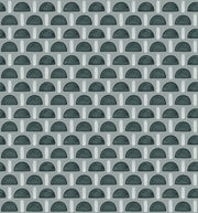 Hand Painted Semicircles Wallpaper Modern Grid In Sage Green design