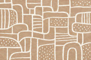 Hand Drawn Arches And Dots Wallpaper Neutral Abstract Wall Mural design