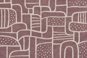 Cream Line Arches Wallpaper Purple Background Wall Mural design
