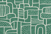 Hand Drawn Teal Arches Wallpaper Modern Geometric Wall Mural design