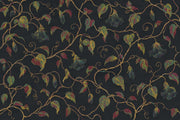 Bell Shaped Floral Vines Wallpaper Dark Botanical Wall Mural design