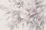 Watercolor Peony Blossoms Wallpaper Soft Lavender Wall Mural design