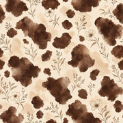 Minimal Botanical Branches Wallpaper Sepia Watercolor Wash design