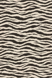 Zebra Print Wallpaper Black Stripes On Ivory Background design