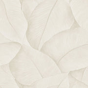 Layered Botanical Leaves Wallpaper Cream Ivory Neutrals design