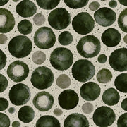 Watercolor Circles Wallpaper Green Abstract Dots design