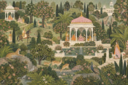 Mughal Garden Pavilion Wallpaper Indian Palace Scene Wall Mural design