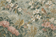 Birds And Blossom Branches Wallpaper Vintage Garden Wall Mural design